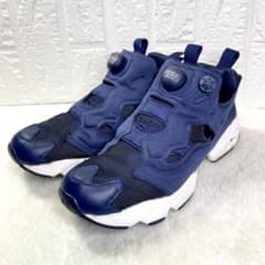 【美品】 Reebok インスタ ポンプフューリー ネイビー 24cm