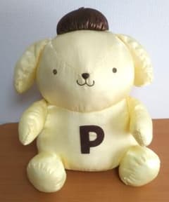 サンリオ ポムポムプリン 特大 BIG サテン ぬいぐるみ 2000 当時物 サンリオ ポムポムプリン 特大 BIG サテン ぬいぐるみ 2000 当時物