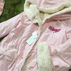 今だけ値下げ♡メゾピアノ☆新品リバーシブルムートンコート130㎝のサムネイル