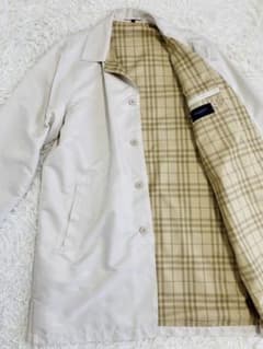 【希少】バーバリーロンドン ステンカラーコート ノバチェック ブラック S 黒襟 Burberry's ノバチェック XL ステンカラーコート ベージュ