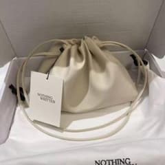 正規品」NOTHING WRITTEN クリーム ミニショルダーバッグ - メルカリ