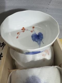 新品未使用 相思花 香蘭社 小鉢5個セット 和食器 小鉢 揃え 木箱入り