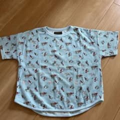 MARK'S BIG FIELD 水色 柄Tシャツ 130のサムネイル