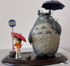となりのトトロ　バス停シーンのフィギュア　コミニカ製ジブリフィギュア（中古品） となりのトトロ バス停シーンのフィギュア コミニカ製ジブリフィギュア