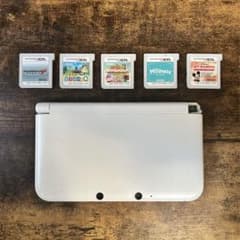 ジャンク品】Nintendo 3DS LL ホワイト カセット5本付 - メルカリ