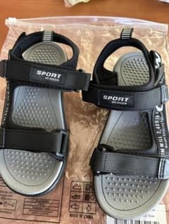 SPORT キッズサンダル ブラック/グレーのサムネイル
