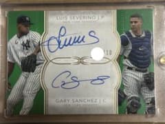topps Luis SEVERINO Gary Sanchez サイン/10 - メルカリ