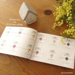 おはなちゃんのちびまるお世話になりましたBOOK☆名入れ無料のサムネイル