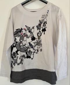 アルベロベロ　Tシャツ　長袖　ビーズ　トップス　カットソー