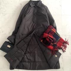 #お値下げしました美品マドモアゼルノンノンダッフルダウンコート 美品 マドモアゼルノンノン くるみ釦 リアルダウンコート ブラウン系