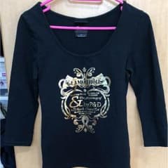 ピンキー&ダイアン 黒 七分袖 ロンT  P&D 半額以下のサムネイル