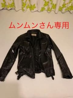 androgynous アンドロジナス/レザー/ブラック/ライダースジャケットのサムネイル