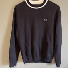 FRED PERRY クルーネック スウェット ブラックのサムネイル