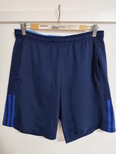 adidas ハーフパンツ ネイビー climaliteのサムネイル
