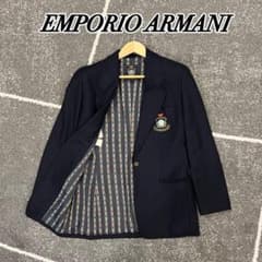 EMPORIO ARMANI 極希少/極美品 テーラードジャケット 紺 L相当 - メルカリ
