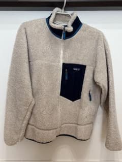 patagonia フリースジャケット L ベージュ・ネイビーのサムネイル