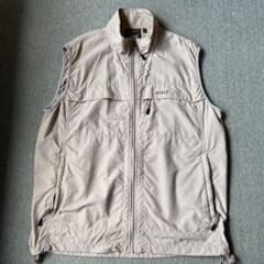 AIGLE ベージュ ジップアップ ベスト Lのサムネイル
