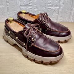 美品 ティンバーランド 25cm デッキシューズ 3eye モカシン 本革 7W