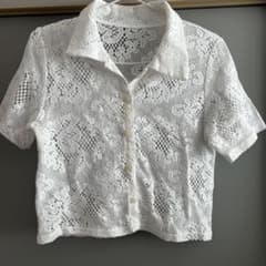 GUレースブラウス