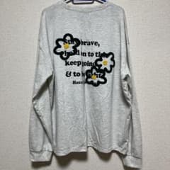 AsknowAsplus 未使用　ロンT グレー　花柄　サガラ刺繍　フリーサイズのサムネイル