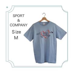 PORT＆COMPANY Tシャツ ライトブルー Mサイズ 半袖Tシャツ Ｍのサムネイル