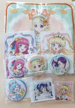 と*ー様 プリパラ まるくじ缶 まとめ売りバッジ アクリルキーホルダー 9点セッのサムネイル