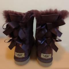 UGG australia ベイリーボウ ムートンブーツ パープル　値下げ中