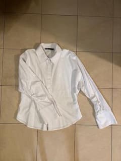ZARA 長袖シャツ ホワイト XLサイズのサムネイル