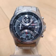 SEIKO 5T82-0AJ0 クロノグラフ メンズ 腕時計 ワールドタイム SEIKO 5T82-0AJ0 クロノグラフ メンズ 腕時計 ワールドタイム - メルカリ