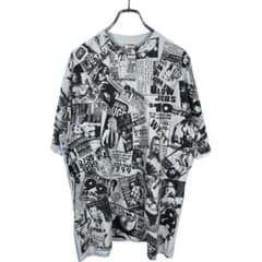 ● Supreme シュプリーム　’02 総柄プリント ポルノTシャツ XL