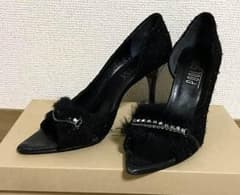 美品POOLSIDEプールサイドオープントゥパンプス黒miumiuダイアナクロエのサムネイル
