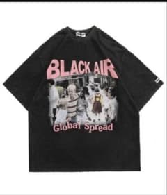 BLACK AIR ヴィンテージ 加工 Tシャツ XLのサムネイル