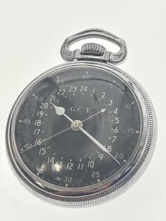 マ*ロ様 [16559]稼働品！G.C.T. ハミルトン 懐中時計 手巻き 軍用 