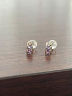 ★ ジュエリーツツミ　マルチストーンピアス K10 ピンクゴールドのサムネイル