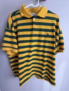 U.S. POLO ASSN. ボーダー ポロシャツ イエロー グリーンのサムネイル