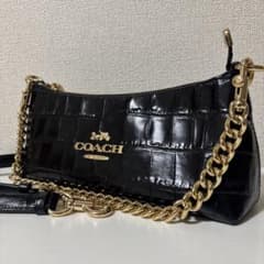 COACH コーチ CL656 ショルダーバッグ チェーン クロコ型押し - メルカリ
