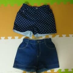 ショートパンツ 120　2枚セットのサムネイル