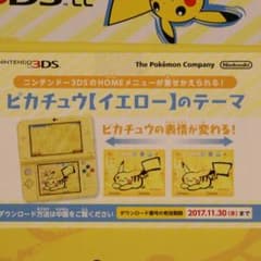 クルトン様専用ニンテンドー 3DS ll ピカチュウ 特典 テーマのサムネイル