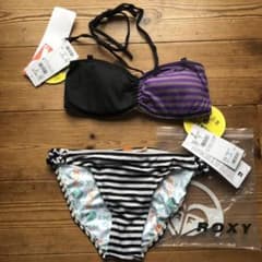 新品roxy ビキニトップ&ボトムセット　トップリバーシブルのサムネイル