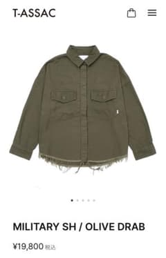 T-ASSAC ミリタリーシャツのサムネイル