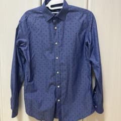 BANANA REPUBLIC ネイビー小花柄シャツ S