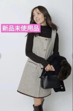 新品未使用品】Apuweiser-riche スクエアネックミニジャンスカ - メルカリ