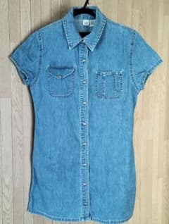 ルイモモさま専用　　デニムシャツワンピース　GAPのサムネイル