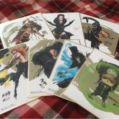 ワンピース 色紙ART 墨絵風のサムネイル