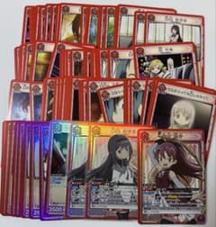 ユニオンアリーナ　まどかマギカ　赤魔法少女　デッキ　パーツ付き ユニオンアリーナ 魔法少女まどか☆マギカ 赤デッキパーツ まとめ売り