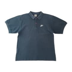 H*O様 ❗️【激レア品】❗️2000s銀タグ NIKE 太ボーダー柄　長袖ポロ XL】【90年代】NIKE ナイキ 銀タグ 半袖ポロシャツ 刺繡ロゴ | 古着屋
