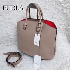 新品タグ付✨ FURLA フルラ ミアステラ ハンドバッグ 2way グレージュ 