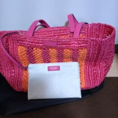 MAKI様専用 kate spade かごバッグ ピンクオレンジのサムネイル
