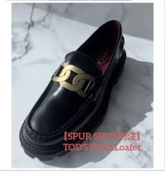 美品TOD'S【SPUR SHOP別注】ケイトレザーローファーブラック36.5 美品TOD'S【SPUR SHOP別注】ケイトレザーローファーブラック36.5