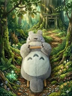[희귀!]이 되는 토토로 목마 썬 애로우 스튜디오 지브리